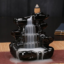 Load image into Gallery viewer, MOUNTAIN_RIVER_HANDICRAFT_INCENSE_HOLDER_blackflow_waterfall_burner_smoke_hookah_chicha_vodka