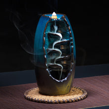 Load image into Gallery viewer, MOUNTAIN_RIVER_HANDICRAFT_INCENSE_HOLDER_blackflow_waterfall_burner_smoke_hookah_chicha_vodka
