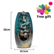 Load image into Gallery viewer, MOUNTAIN_RIVER_HANDICRAFT_INCENSE_HOLDER_blackflow_waterfall_burner_smoke_hookah_chicha_vodka