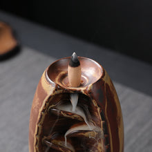 Load image into Gallery viewer, MOUNTAIN_RIVER_HANDICRAFT_INCENSE_HOLDER_blackflow_waterfall_burner_smoke_hookah_chicha_vodka