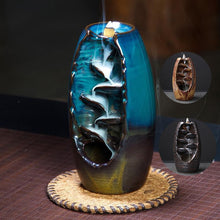 Load image into Gallery viewer, MOUNTAIN_RIVER_HANDICRAFT_INCENSE_HOLDER_blackflow_waterfall_burner_smoke_hookah_chicha_vodka