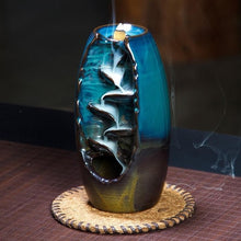 Load image into Gallery viewer, MOUNTAIN_RIVER_HANDICRAFT_INCENSE_HOLDER_blackflow_waterfall_burner_smoke_hookah_chicha_vodka